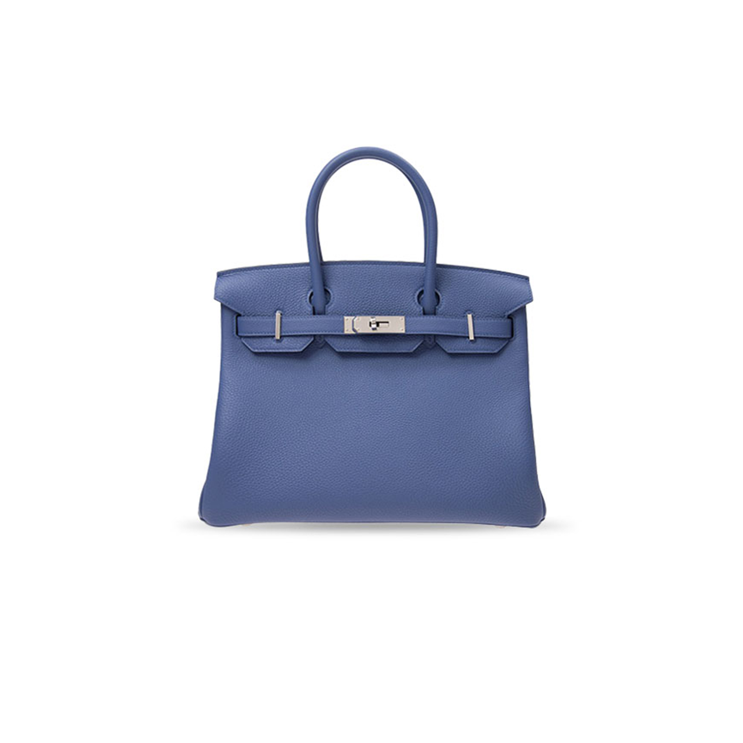 H**me5 master handbags birkin 30 7e togo handbag bleu brighton (30*23*15cm)